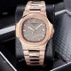 Best Clone Patek Philippe Nautilus Frosted Rose Gold Watches 40mm (5)_th.jpg